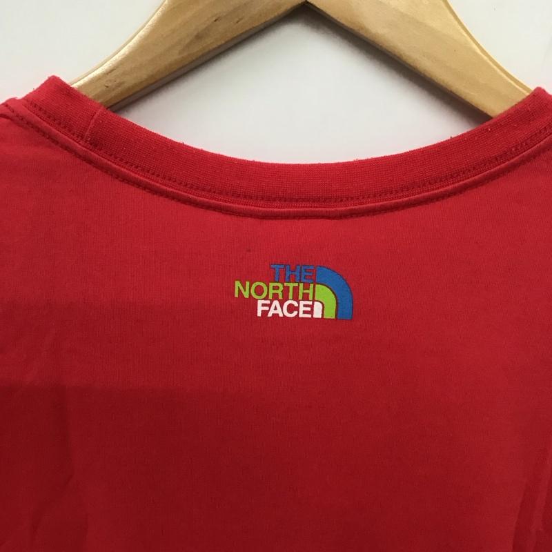 ザノースフェイス THE NORTH FACE Tシャツ 半袖 NTW31313 COLORFUL LOGO TEE L ロゴ、文字 桃 / ピンク / レディース USED 古着 中古 10131106