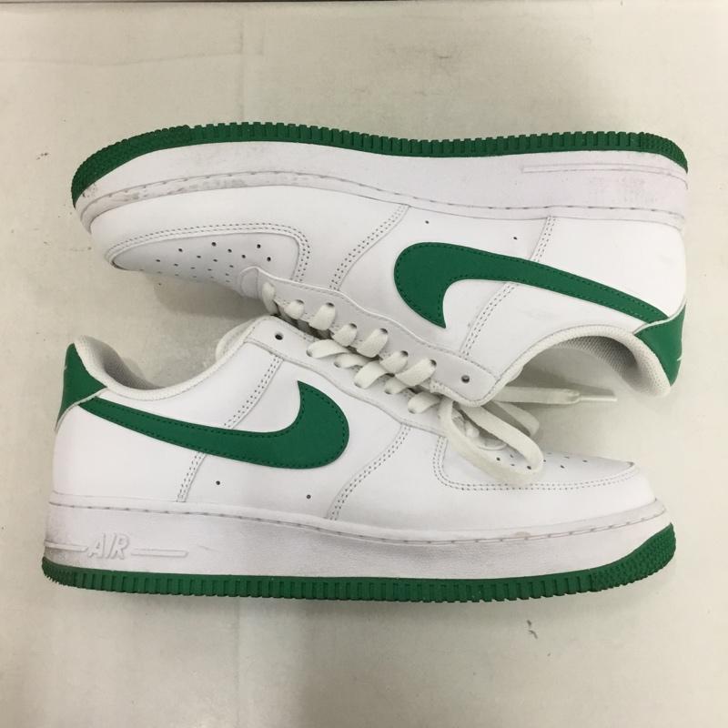 ナイキ NIKE スニーカー スニーカー FJ4146 102 AIR FORCE1 07 27cm 箱有 27.0cm ロゴ、文字 白 / ホワイト / X 緑 / グリーン / メンズ USED 古着 中古 10137993