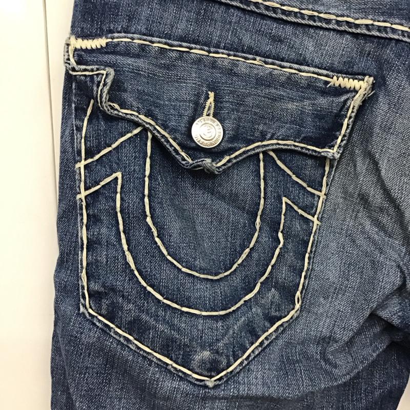 トゥルーレリジョン TRUE RELIGION パンツ デニム、ジーンズ デニムパンツ スリムパンツ カジュアルパンツ 30インチ 無地 インディゴ / インディゴ / メンズ USED 古着 中古 10132159