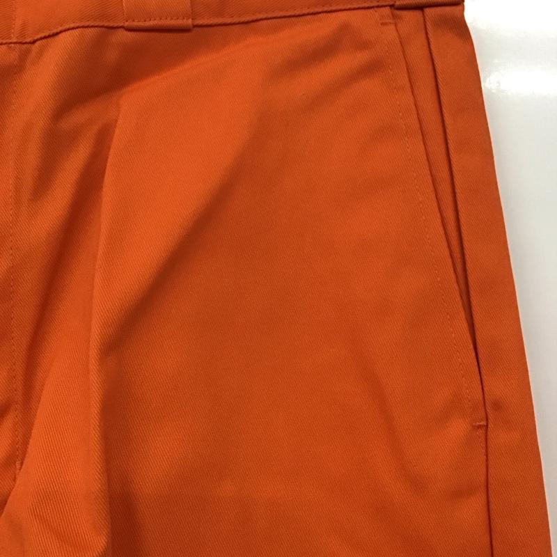 ディッキーズ Dickies パンツ ショートパンツ wd42283 セルフォンポケットワークショーツ ショートパンツ 44 ロゴ、文字 橙 / オレンジ / メンズ USED 古着 中古 10132001