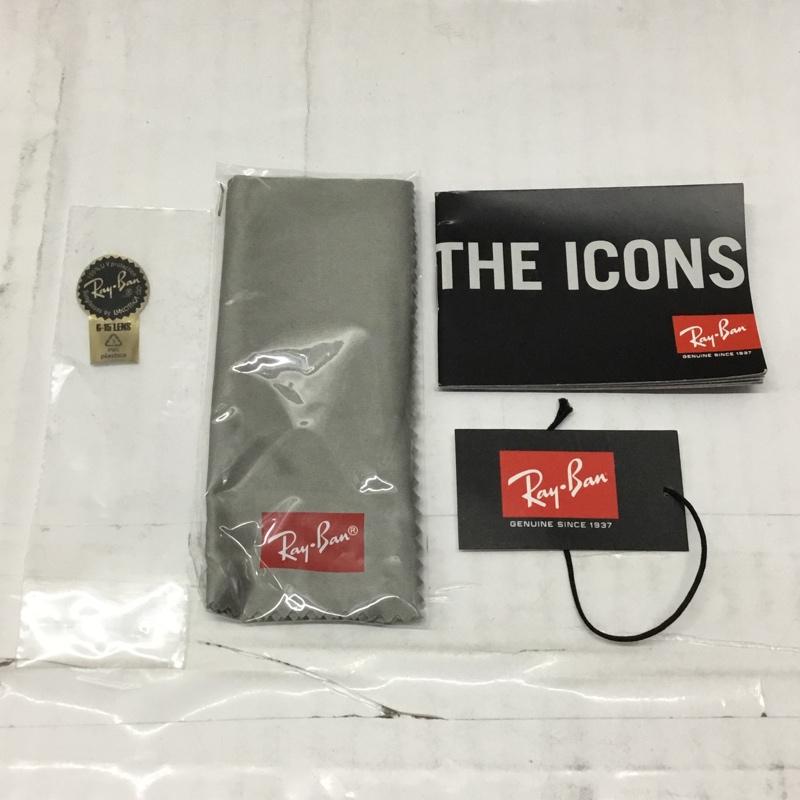 レイバン Ray-Ban めがね・サングラス サングラス RB3016 CLUBMASTER ケース付き ロゴ、文字 黒 / ブラック / X 金 / ゴールド / メンズ USED 古着 中古 10106491