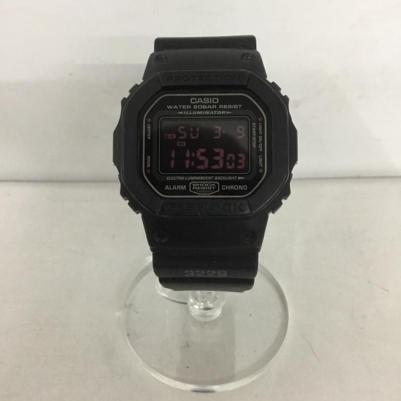 ジーショック G-SHOCK 腕時計 デジタル DW-5600MS マットブラック ロゴ、文字 黒 / ブラック / メンズ USED 古着 中古 10127014