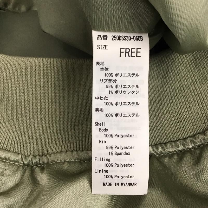 アズールバイマウジー AZUL BY MOUSSY ジャケット、上着 ジャンパー、ブルゾン 250DSS30-060B シャイニーブルゾン FREE 無地 カーキ / カーキ / レディース USED 古着 中古 10111073
