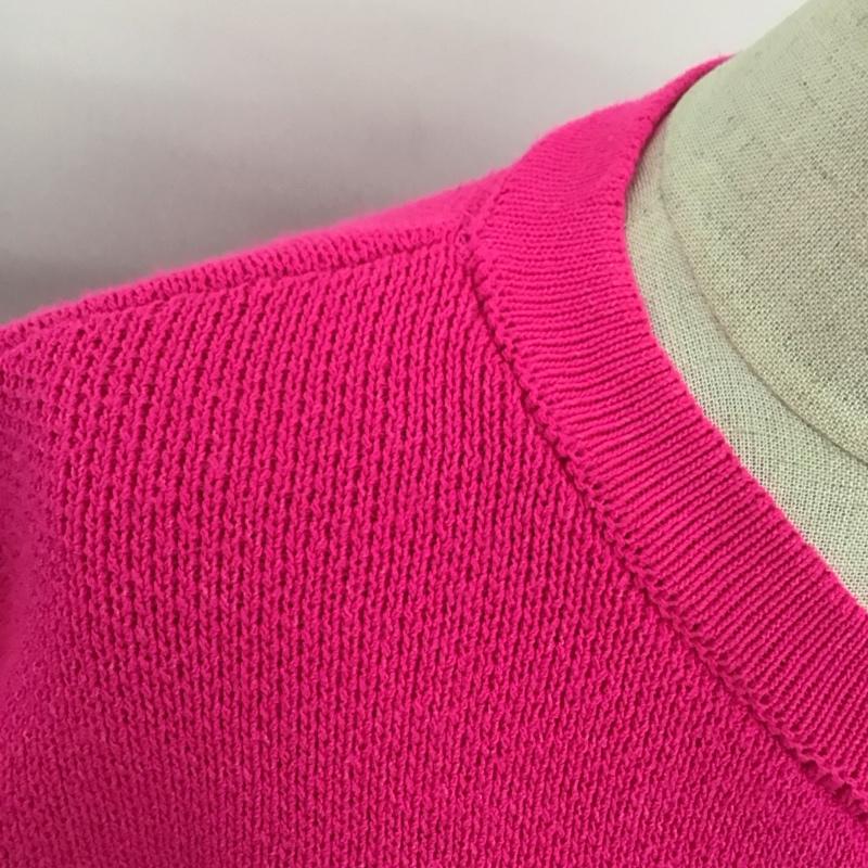 ザラ ZARA ニット、セーター 半袖 S 無地 桃 / ピンク / レディース USED 古着 中古 10124881