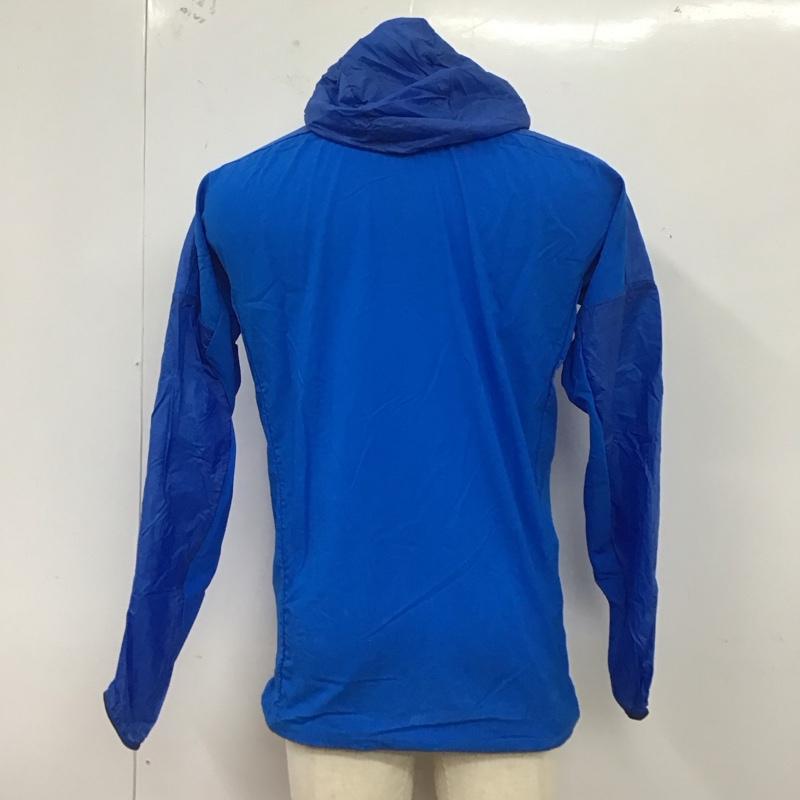 アディダス adidas パーカー 長袖 dq1493 AGRAVICHOODEDALPHASHIELD ジップアップパーカー スポーツウェア M ロゴ、文字 青 / ブルー / メンズ USED 古着 中古 10124726