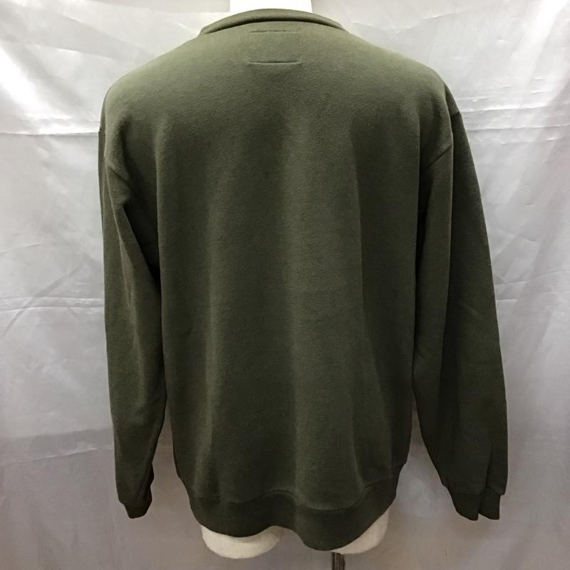 ダブルタップス WTAPS トレーナー 長袖 長袖トレーナー スウェット クルーネック リブスウェットカットソー 1 ロゴ、文字 カーキ / カーキ / メンズ USED 古着 中古 10114379