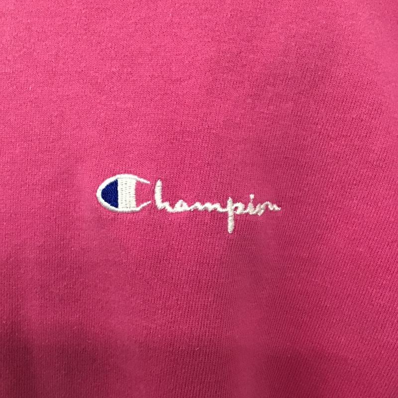 チャンピオン Champion トレーナー 長袖 長袖トレーナー スウェット リブ クルーネックカットソー 古着 90s L ロゴ、文字 桃 / ピンク / メンズ USED 古着 中古 10105573