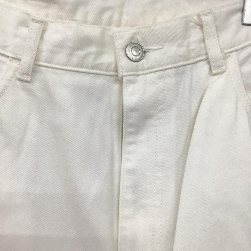 スティーブンアラン Steven Alan パンツ デニム、ジーンズ デニムパンツ ワイドパンツ カジュアルパンツ ストレッチパンツ L 無地 白 / ホワイト /  メンズ USED 古着 中古 10125335