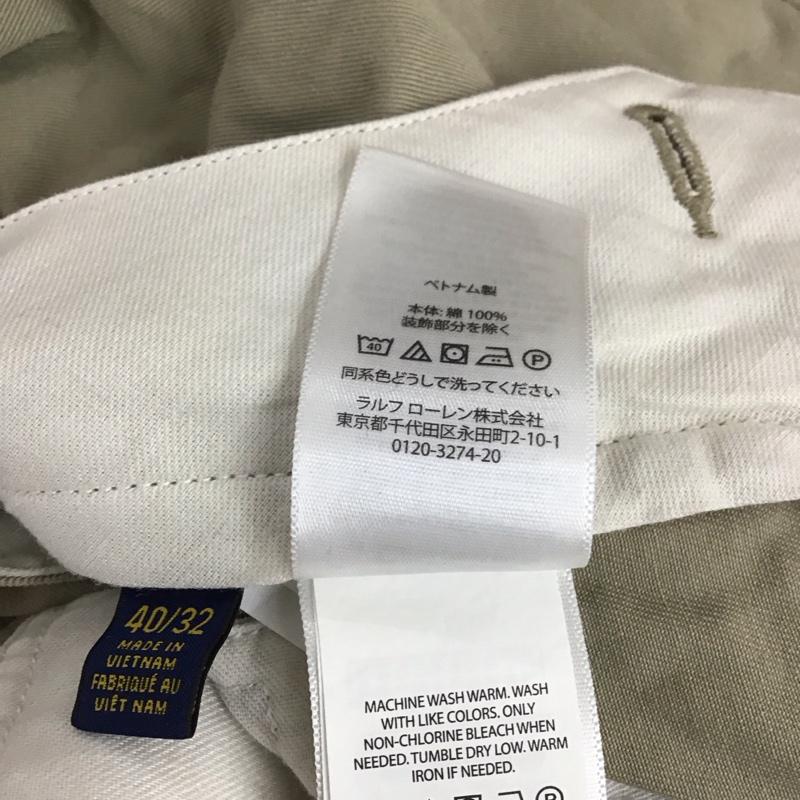 ポロラルフローレン POLO RALPH LAUREN パンツ チノパン CLASSIC FIT 40 40 無地 ベージュ / ベージュ / メンズ USED 古着 中古 10112927