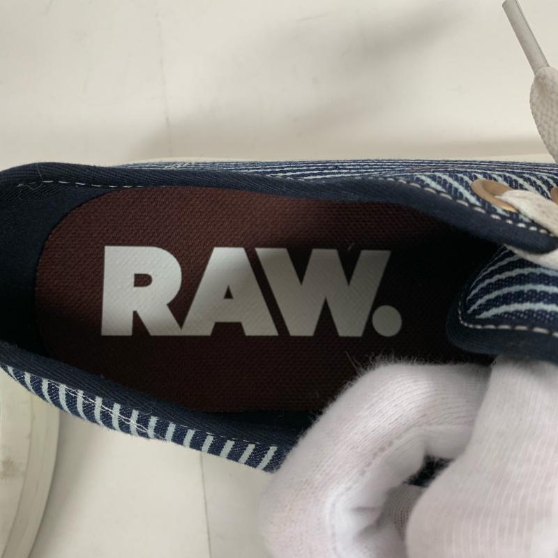 ジースターロゥ G-STAR RAW スニーカー スニーカー ストライプ インディゴ / インディゴ / X 白 / ホワイト / メンズ USED 古着 中古 10014692
