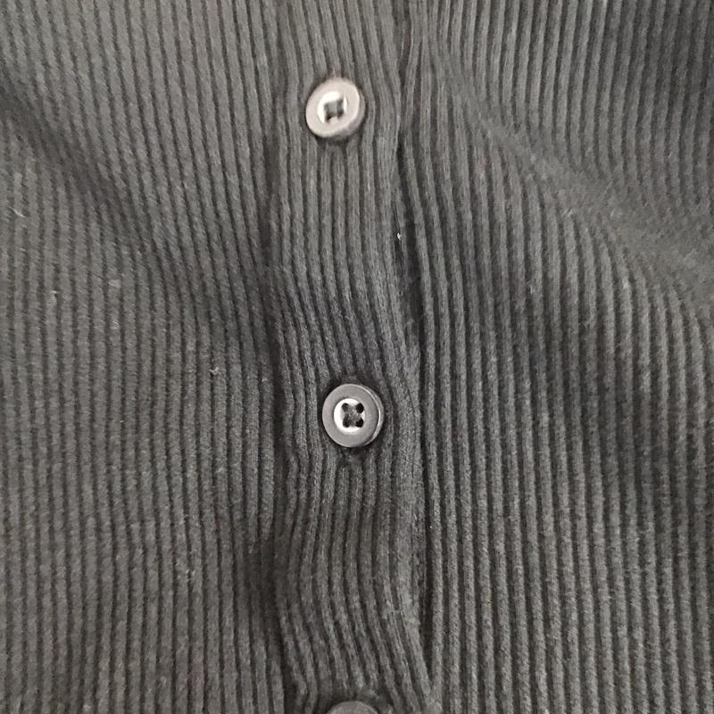 ザラ ZARA カットソー 長袖 長袖カットソー スクエアネック 前開きカットソー L 無地 黒 / ブラック /  レディース USED 古着 中古 10113261