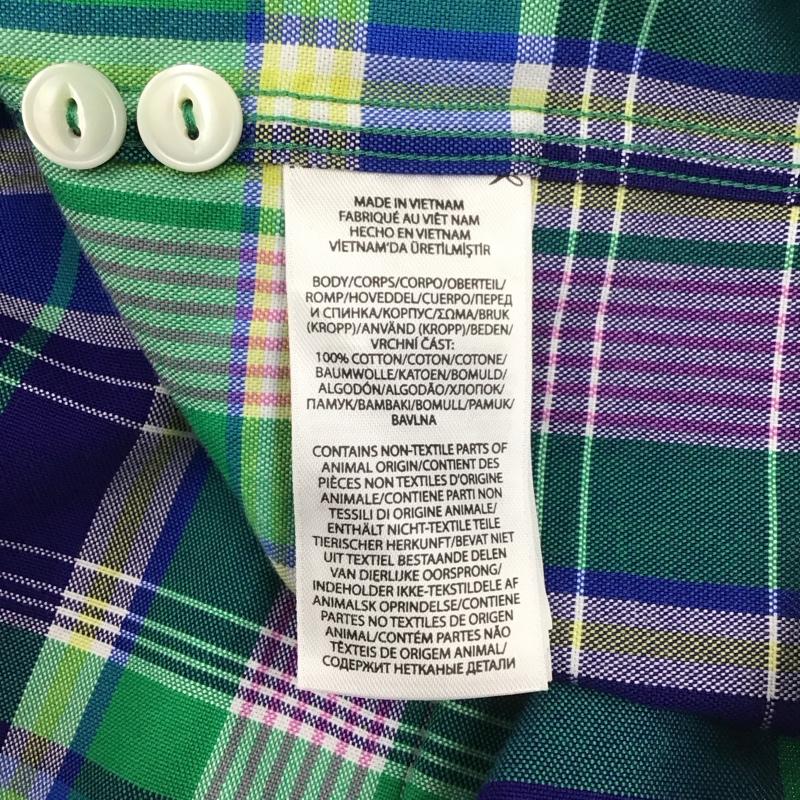 ポロラルフローレン POLO RALPH LAUREN シャツ、ブラウス 長袖 L チェック マルチカラー / マルチカラー / メンズ USED 古着 中古 10111254