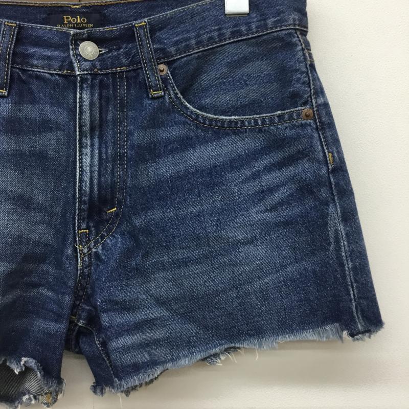 ポロラルフローレン POLO RALPH LAUREN パンツ ショートパンツ 27インチ 無地 インディゴ / インディゴ / レディース USED 古着 中古 10139669