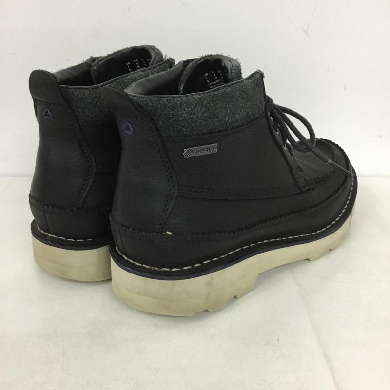 クラークス Clarks ブーツ ショートブーツ レースアップブーツ GORE-TEX UK7 US:8 ワンポイント 黒 / ブラック / メンズ USED 古着 中古 10130412