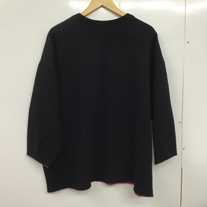 マウジー MOUSSY トレーナー 長袖 010CSB90-0490 STUDIOWEAR BONDING LONG SLEEVE FREE ロゴ、文字 黒 / ブラック / レディース USED 古着 中古 10138574