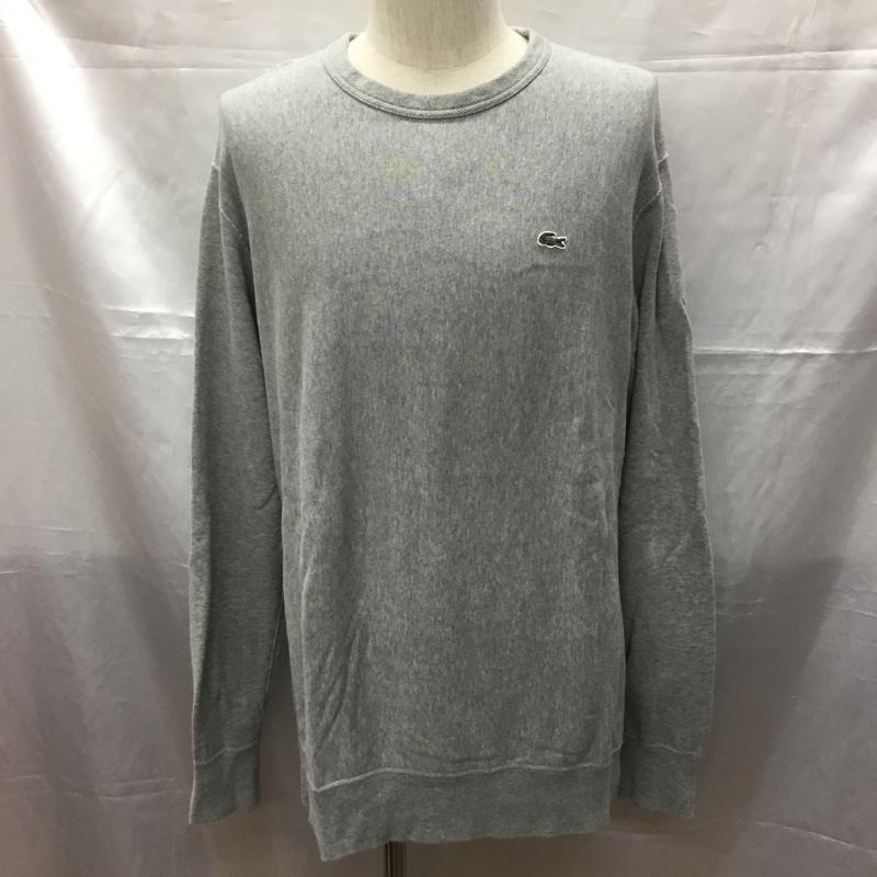 ラコステ LACOSTE トレーナー 長袖 XL 無地 灰 / グレー / メンズ USED 古着 中古 10109618