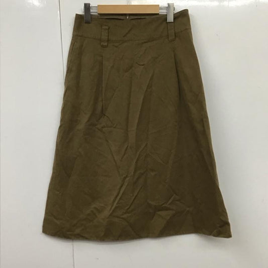 マーガレットハウエル MARGARET HOWELL スカート ひざ丈スカート 3 無地 茶 / ブラウン /  レディース USED 古着 中古 10131695