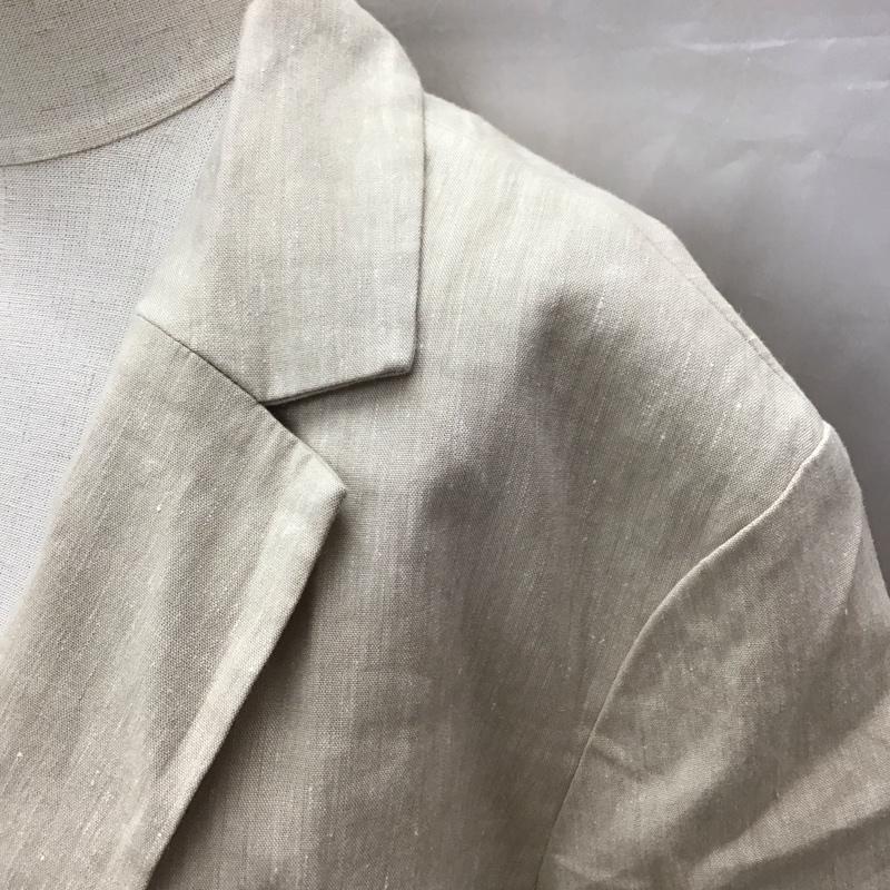 スライ SLY ジャケット、上着 ジャケット、ブレザー 030eSZ30-3450 LINEN SHORT SLEEVE ジャケット FREE 無地 アイボリー / アイボリー / レディース USED 古着 中古 10112527
