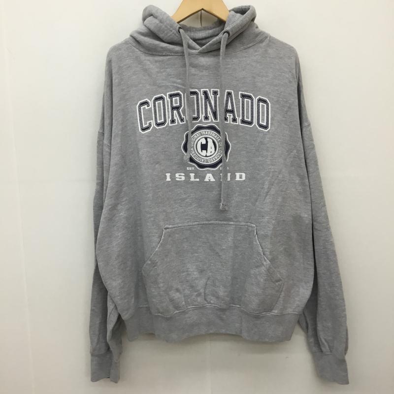 USED古着 USED/古着 パーカー 長袖 XL ロゴ、文字 灰 / グレー / メンズ USED 古着 中古 10136088