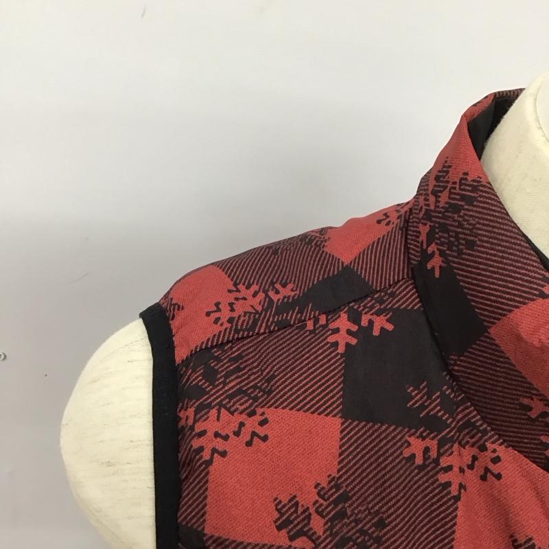 カッパ Kappa ベスト ベスト ダウンベスト L 総柄 赤 / レッド / レディース USED 古着 中古 10128361