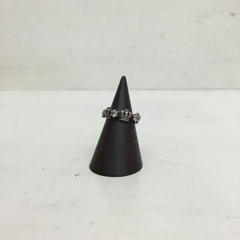 ジャスティンディヴィス JUSTIN DAVIS アクセサリー 指輪 クラウン 王冠 SRJ325 CHERISH STONE 黒 / ブラック / メンズ USED 古着 中古 10129022