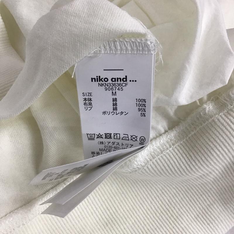 ニコアンド niko and... カットソー 半袖 M 無地 白 / ホワイト / レディース USED 古着 中古 10144282