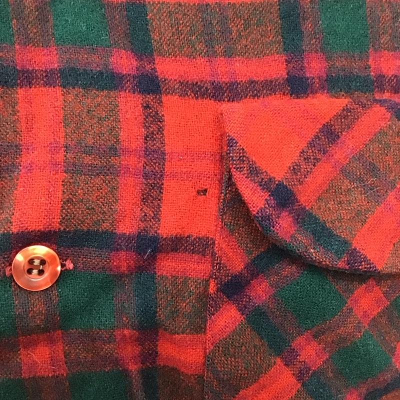 ペンドルトン PENDLETON シャツ、ブラウス 長袖 長袖シャツ カラーシャツ ポケットシャツ 長袖カットソー チェックシャツ 70s M チェック マルチカラー / マルチカラー /  メンズ USED 古着 中古 10109849