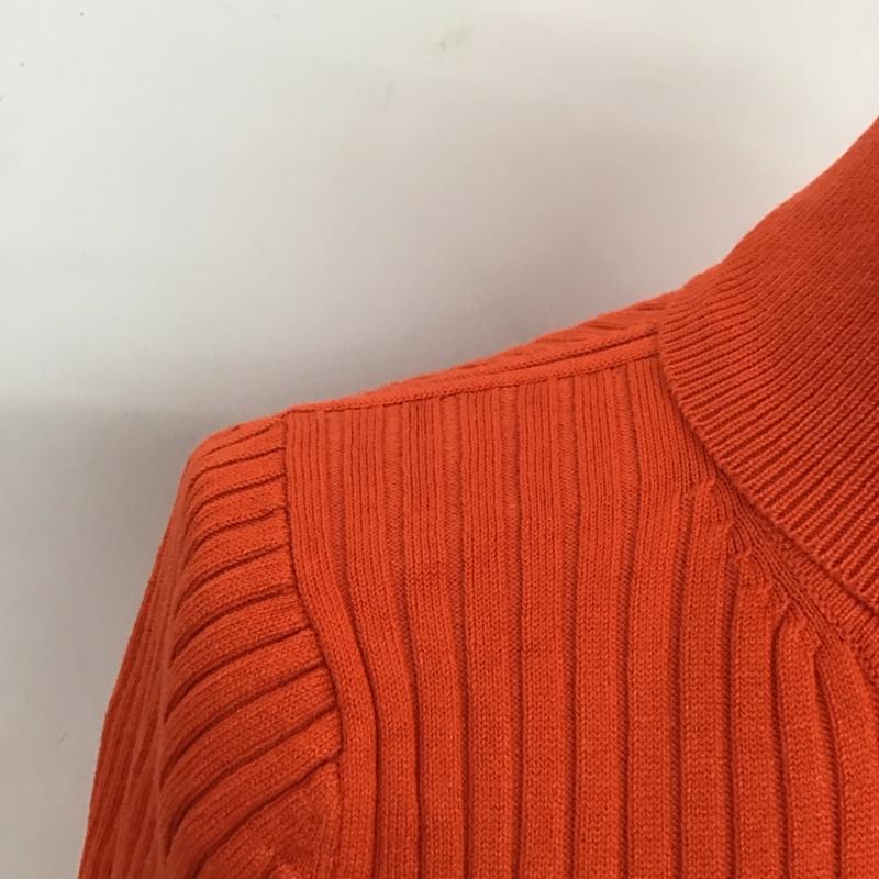 ザラ ZARA ニット、セーター 長袖 長袖ニットカットソー ニット セーター タートルネックニット S 無地 橙 / オレンジ /  レディース USED 古着 中古 10113829