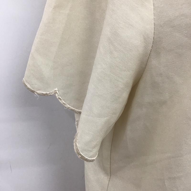 ローリーズファーム LOWRYS FARM シャツ、ブラウス 半袖 M 無地 ベージュ / ベージュ / レディース USED 古着 中古 10114008