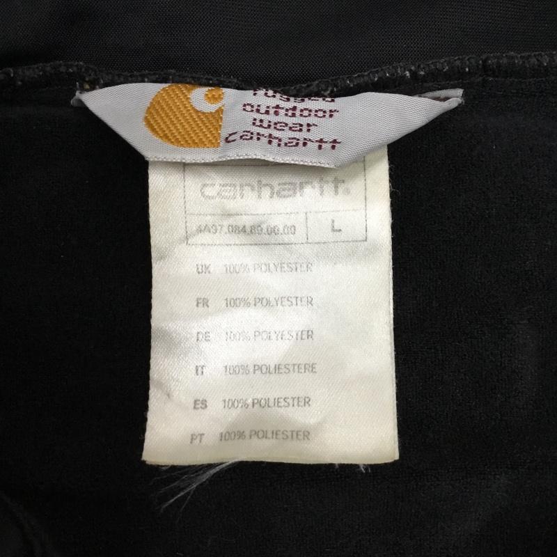 カーハート Carhartt ジャケット、上着 ジャケット、ブレザー ジップアップジャケット ジャージ カジュアルジャケット L ロゴ、文字 黒 / ブラック / X 黄 / イエロー / メンズ USED 古着 中古 10110998