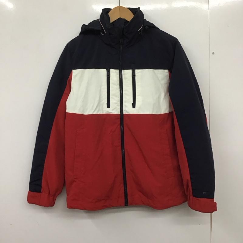 トミーヒルフィガー TOMMY HILFIGER ジャケット、上着 ジャンパー、ブルゾン ジップアップパーカージャケット アウター S 無地 白 / ホワイト / X 赤 / レッド / X 紺 / ネイビー / メンズ USED 古着 中古 10139271