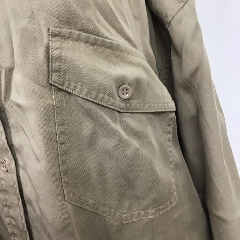 ジーナシス JEANASIS シャツ、ブラウス 長袖 長袖シャツ カラーシャツ ポケットシャツ 長袖カットソー 無地シャツ FREE 無地 茶 / ブラウン / レディース USED 古着 中古 10123021