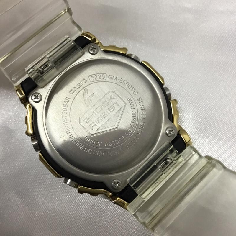 ジーショック G-SHOCK 腕時計 デジタル GM-5600SG スケルトン 箱有 ロゴ、文字 金 / ゴールド / X 透明 / クリア / メンズ USED 古着 中古 10109231