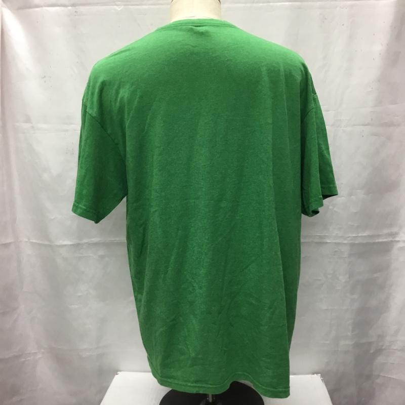 古着 USED Tシャツ 半袖 半袖カットソー プリントTシャツ クルーネックカットソー XL プリント 緑 / グリーン / メンズ USED 古着 中古 10106484