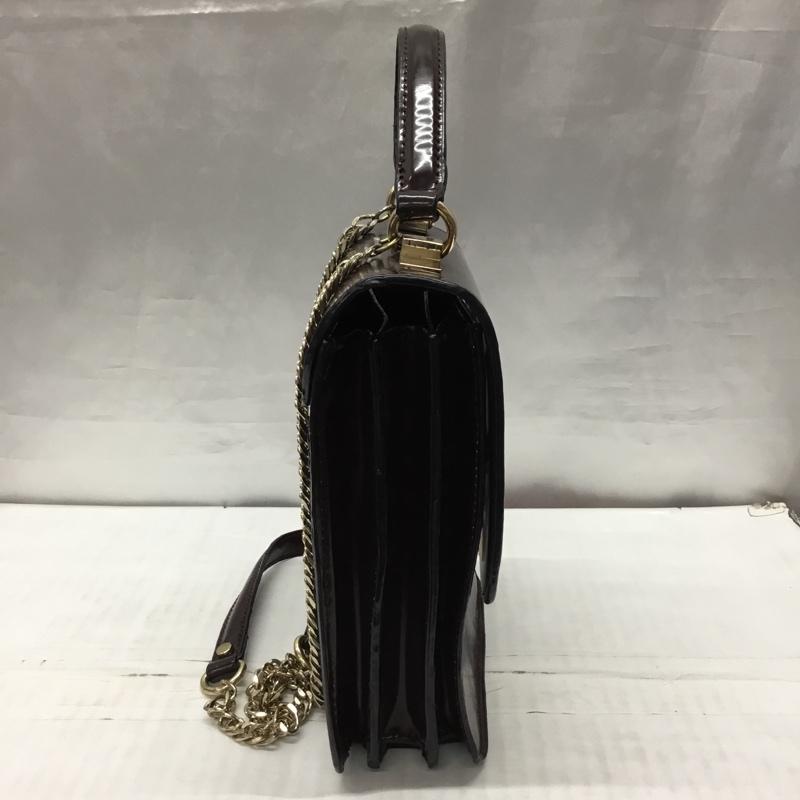 ザラ ZARA ハンドバッグ ハンドバッグ ショルダー 2way ミニバッグ 無地 ボルドー / ボルドー / レディース USED 古着 中古 10118311