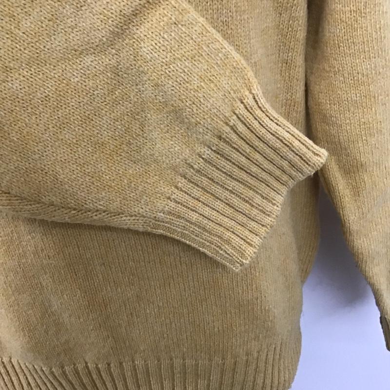 ブルックスブラザーズ BROOKS BROTHERS ニット、セーター 長袖 長袖ニットカットソー ニット セーター クルーネックニット M 無地 黄 / イエロー / メンズ USED 古着 中古 10112791