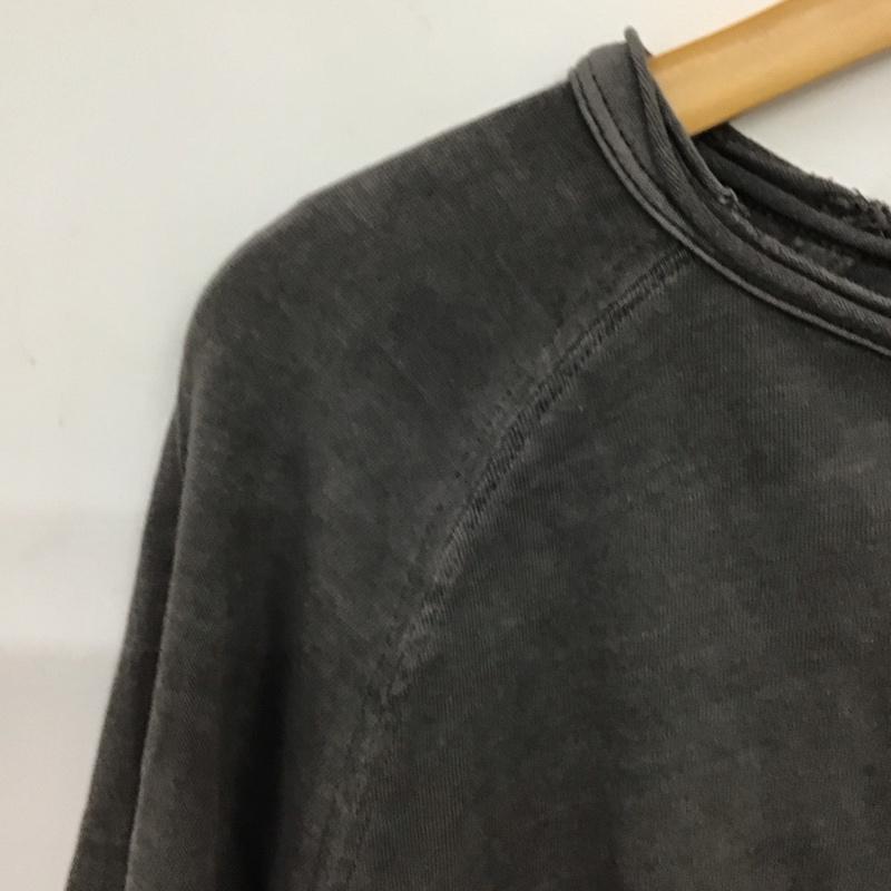 ザラ ZARA カットソー 長袖 4174 815 250 ラグランスリーブ M 無地 チャコールグレー / チャコールグレー / レディース USED 古着 中古 10139258