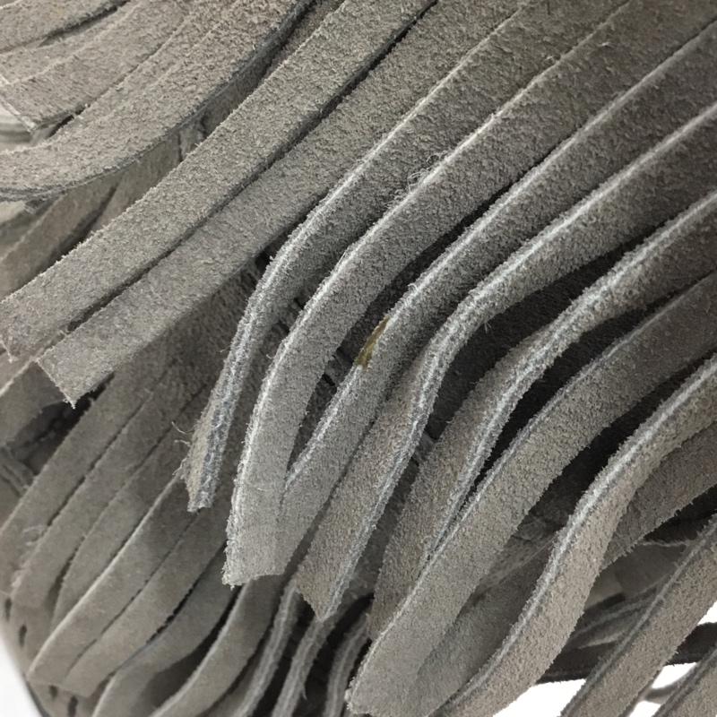 ミネトンカ Minnetonka ブーツ 一般 1631T 3段 レイヤーフリンジブーツ 無地 灰 / グレー / レディース USED 古着 中古 10103617
