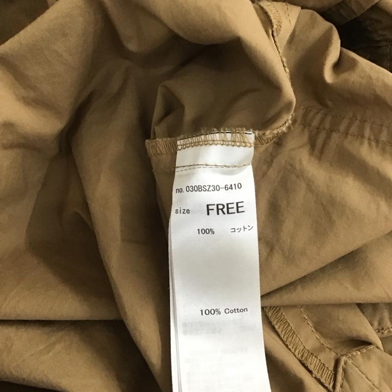 スライ SLY シャツ、ブラウス 長袖 030bsz30-6410 WAISTDRAWSTRINGMILITARYSH 長袖シャツ ノーカラーシャツ ロングシャツ FREE 無地 ベージュ / ベージュ / レディース USED 古着 中古 10108468