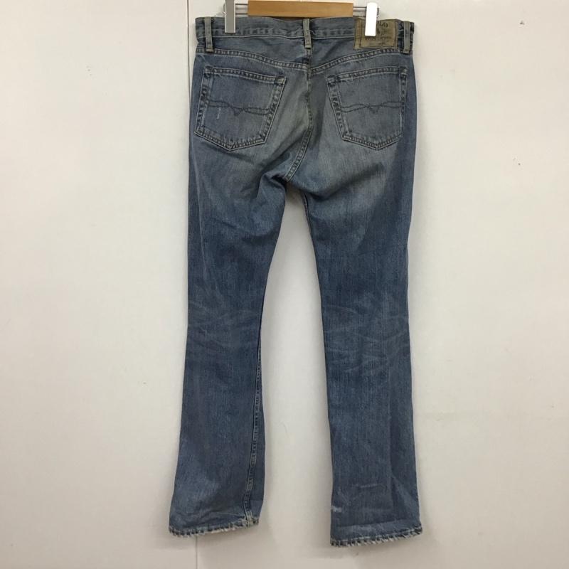 ポロラルフローレン POLO RALPH LAUREN パンツ デニム、ジーンズ デニムパンツ ワイドパンツ カジュアルパンツ 30インチ 無地 インディゴ / インディゴ /  メンズ USED 古着 中古 10125106
