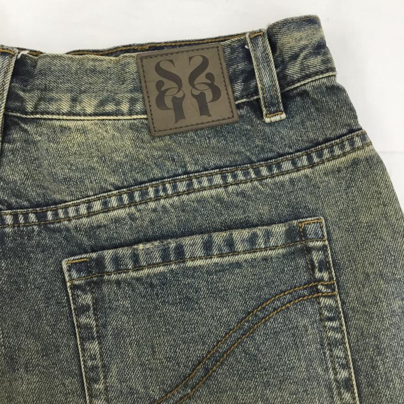 ユーズドクロージング used clothes パンツ ショートパンツ SIMPLE PROJECT L 無地 青 / ブルー / X 茶 / ブラウン / メンズ USED 古着 中古 10128178