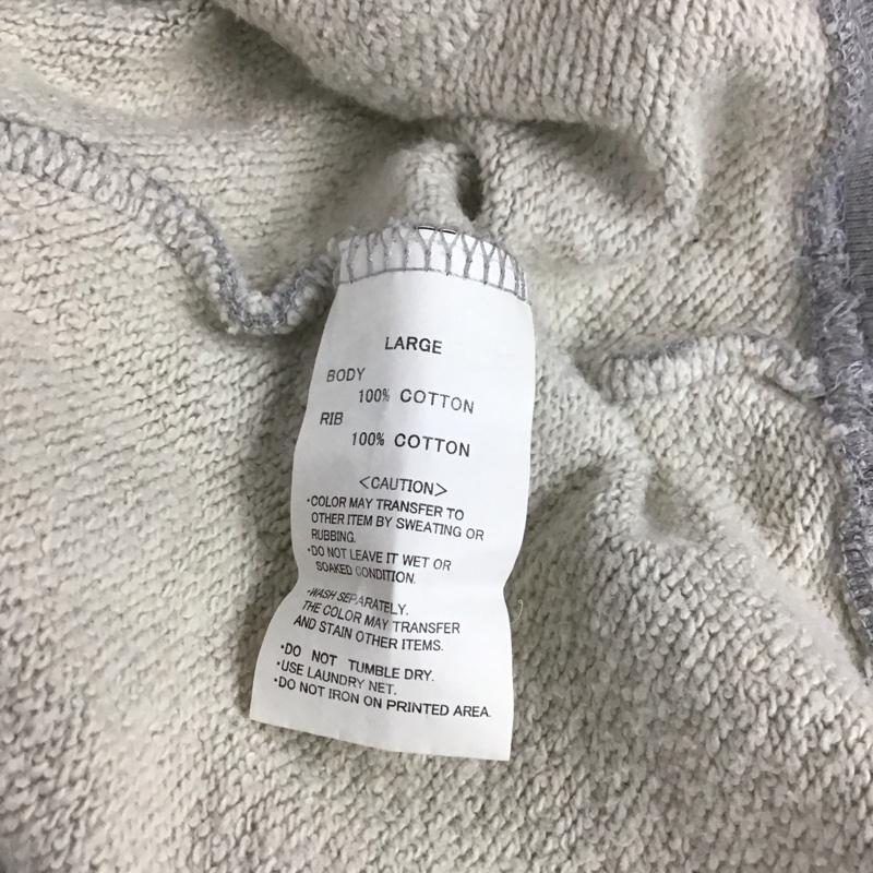 ステューシー STUSSY パーカー 長袖 長袖パーカー プルオーバーパーカー スウェット L ロゴ、文字 灰 / グレー / メンズ USED 古着 中古 10133973