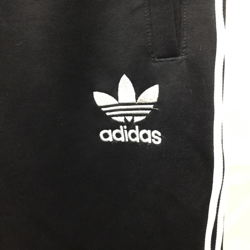 アディダス adidas パンツ ワークパンツ、ペインターパンツ dn8039 クロップドパンツ カジュアルパンツ ジャージ L ロゴ、文字 黒 / ブラック /  メンズ USED 古着 中古 10121948