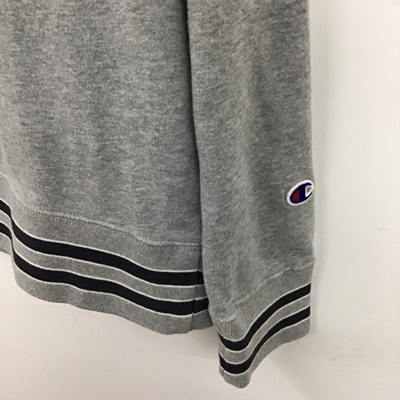 チャンピオン Champion トレーナー 長袖 L 無地 灰 / グレー /  メンズ USED 古着 中古 10120162