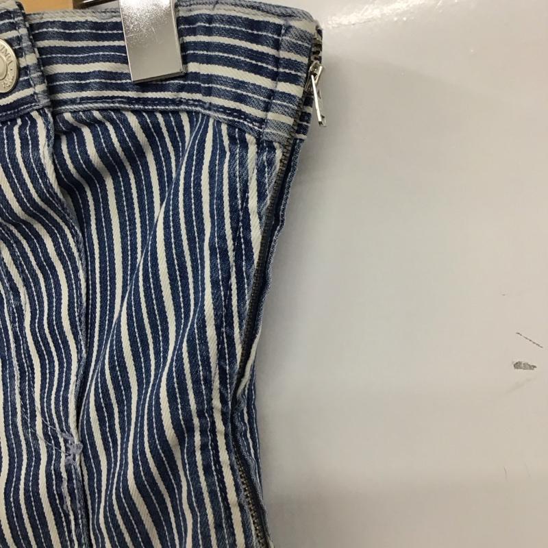 ザラ ZARA ワンピース ミニスカート S ストライプ 白 / ホワイト / X 青 / ブルー / レディース USED 古着 中古 10136840