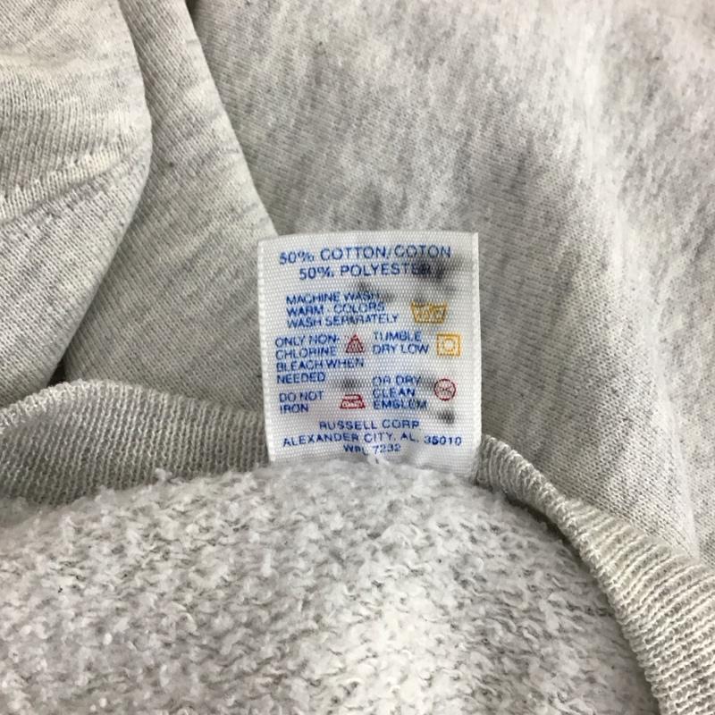 ジャージーズ JERZEES トレーナー 長袖 スウェット プリント XL ロゴ、文字 灰 / グレー /  メンズ USED 古着 中古 10119200