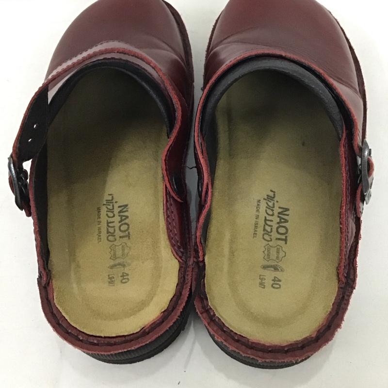 ナオト NAOT サンダル サンダル サボ ストラップ 40 無地 茶 / ブラウン / レディース USED 古着 中古 10139321