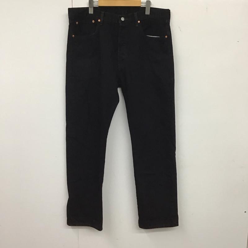 リーバイストラウスアンドコー Levi Strauss & co. パンツ デニム、ジーンズ デニムパンツ ワイドパンツ カジュアルパンツ 38 無地 黒 / ブラック / メンズ USED 古着 中古 10134690