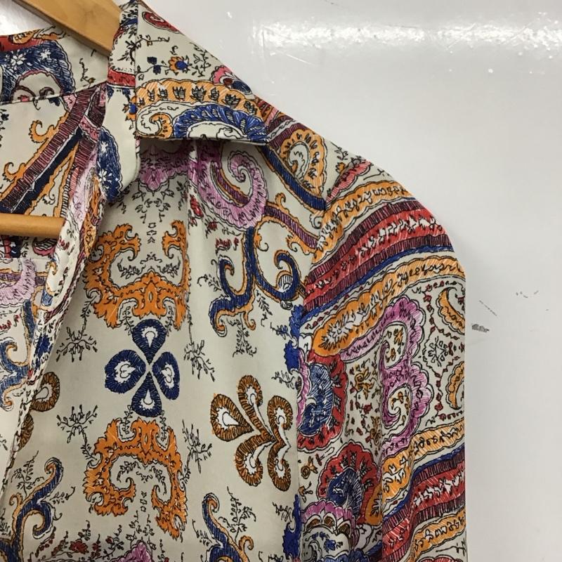ザラベーシック ZARA BASIC チュニック 長袖 L 総柄 マルチカラー / マルチカラー / レディース USED 古着 中古 10138090