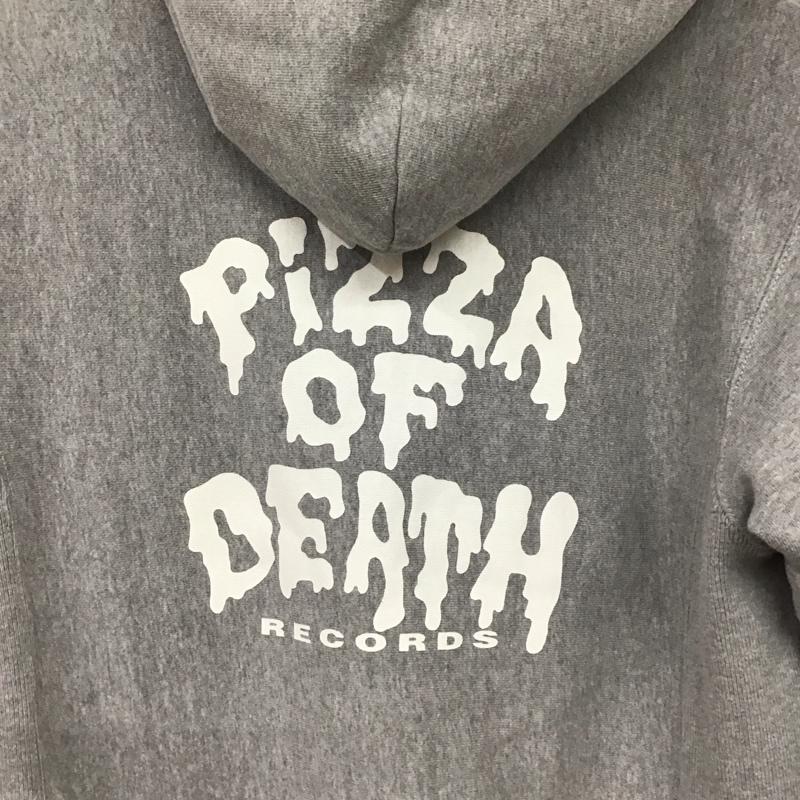 古着 USED パーカー 長袖 長袖パーカー ジップアップパーカー スウェット pizza of death バンド XS ロゴ、文字 灰 / グレー / メンズ USED 古着 中古 10136632